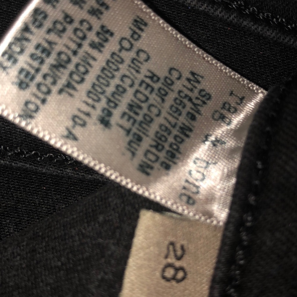 Coated Metallic Burgundy Rag & Bone Jeans - Picture 4 of 8